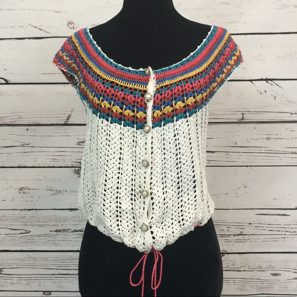 Doki Geki crochet festival top size small